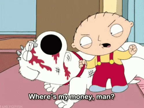 Where's my money Stewie